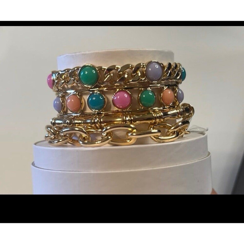Gold Bracelet Stack - Picture 3 of 3